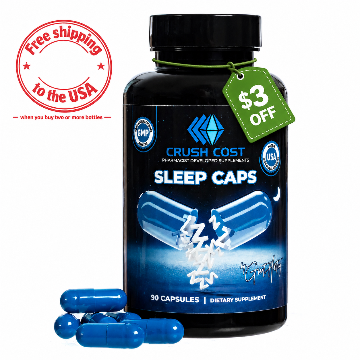 Crush Cost Sleep Caps